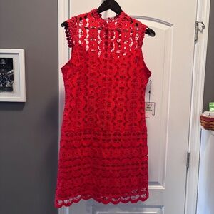 Laundry by Shelli Segal lace shift dress size 8 NWT
